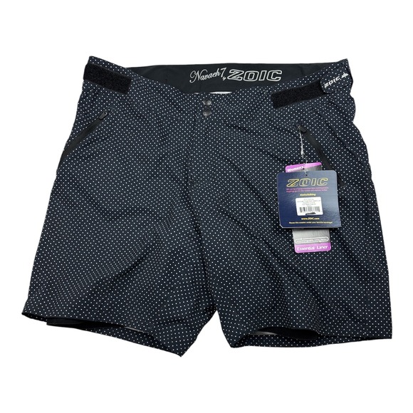 Zoic Pants - Zoic NEW Pre-Owned Navaeh 7 Cycling Shorts Women's XL Black Polka Dot Padded